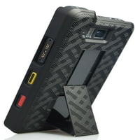 NakedCellphone Combo serija Kompatibilan je sa Sonim XP telefonom za telefon, udarci tvrdog poklopca sa [rotirajućom ratchet] kaiš za klip za XP - Crna gazišta
