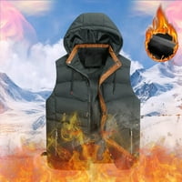 Muški jesen i zimski pamuk casual drže topli patentni zatvarač koji se mogu ukloniti kaputi bez rukava