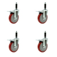 Poliuretanski otvor od nehrđajućeg čelika Kotač za širenje kotača W 5 1,25 crvene kotače i 3 4 stabljike