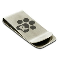 Slovo od nehrđajućeg čelika R Početni mačji šape za pse Monogram ugravirani gravirani novac za isječak za kreditne kartice