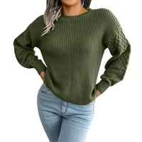 Dukseri za žene jeseni dugih rukava CREW CALTER CALL CLUTE CLiT Ležerni preveliki pulover džemper