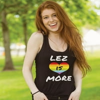 TSTARS ženski LGBT ponosan trkački rezervoar - lez je više tiska - lezbijska prava i gay podrška odjeće