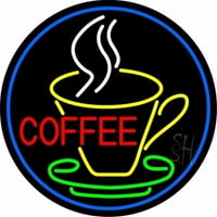 Trgovina znakovnicom N105-13170-Vanjska kafa između staklenog znanstvenog znaka na otvorenom