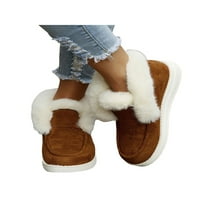 Crocowalk dame mokasinske plijene plišane obloge Fuzzy papuče Fluffy čizme za snijeg Ženske natike rade
