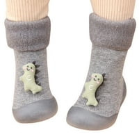 DMQupv papuče za dječake dječaka nekida čarapa za bebe djevojke djeca gumene dječake pletene cipele papera za njegu beba djeca slajdova dječacima cipele sive godine
