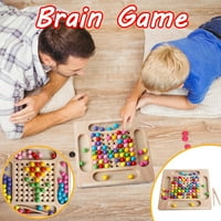 TUSCOM Wooden Fun Board Game Edukativna igračka Rainbow igra perle za djecu Kids Božić Darove