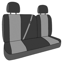 Caltrend Stražnji podijeljeni stražnji i čvrsti jastuk Neoprenske poklopce sjedala za 2014- Mazda - MA147-01PP Crni umetak sa crnom oblogom