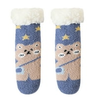 Termeek Kids Boys Girzičke božićne lažne čarape slatke životinje nejasne papuče čarape za djecu mekane