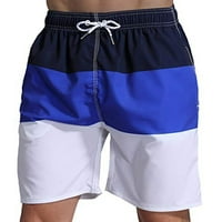 Guvpev muške plaže hlače labave kratke hlače za fitness hlače spajanje casual hlača labave ravne hlače