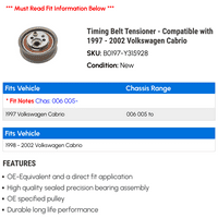 Natezanje vremenskog remena - kompatibilan sa - Volkswagen Cabrio 2001