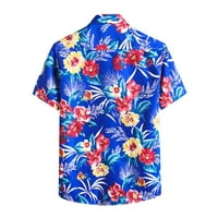 Muški ljetni havaji velike veličine rever od ispisanog poklopca Ležerne prilike ležerne labave majice