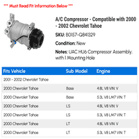 C kompresor - kompatibilan sa - Chevy Tahoe 2001
