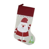 PHONESOAP božićne čarape 18 Velike plišane božićne čarape poklon vrećice i ukrasi za kamin unutarnje