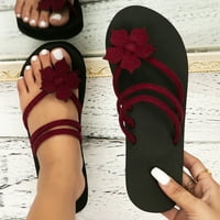 Žene Flip flops cvjetne sandale Modne papuče Papuče s ravnim otvorenim nožnim prstima