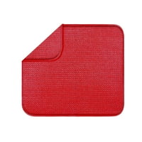 Mat za sušenje za kuhinjski brojač tablice Plecemat Sudoper Sušenje prostirke za lonce crveno