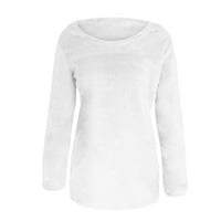 FrostLuinai Fall džemperi za žene plus veličine Pulover vrhove Jeseni štedni čišćenje Žene O-izrez Losovi