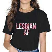 Lezbijke AF Cvijeće Žene Modni kratki rukav Ležerni okrugli vrat LGBT poklon kratka majica