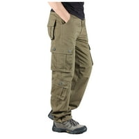 Mikilon muški čvrsti multi-džepni oprani kombinezoni na otvorenom Ležerne hlače pantalone Sportske kratke