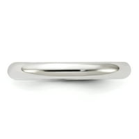 Sterling srebrna udobnost Fit vjenčani prsten veličine 6. Classic Dovodio CF Style B širina fini nakit