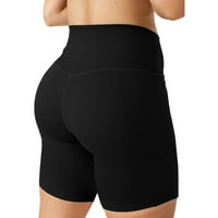 Labakihah Yoga & Nbsp; Hlače Žene solidne vježbe na tajicama Fitness Sportski trčanje joga hlače crna