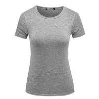 Bicoasu ženski vrhovi ženski V-izrez kratki rukav casual bluza vrhovi čvrsti plus bluza veličine vrhova