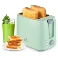 Isiler kriška mint zeleni toster sa postavkama hlada i dvorcama sa dvostrukom bočnom perilicom