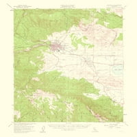 Mapa Topo - Susanville California Quad - USGS - 23. 28. - Mat umjetnički papir
