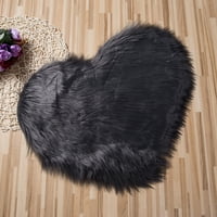 Fluffy tepih u obliku srca plišane nožne ploče spavaće sobe kau na kauč na kauč na razvlačenje s mamaškim