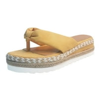 Prstena ljetna plaža prozračna kotača za klizanje otvorenih sandala cipele ravne ženske ženske sandale