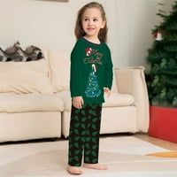 Božićne pidžame za obiteljske postavke Santa Elk Reindeer Print PJS Outfits Xmas Holiday Sleep Bageri