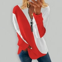 Košulje dugih rukava zimska košulja Žene novih okruglica Vrhunske veličine Dugi patentni zatvarači za