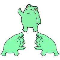 Odjeća broševa žaba rever-pin metalni broševi crtani ukras za brošure za životinje
