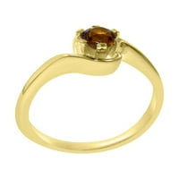 Britanci napravio 9k žuto zlato prirodni citrinski ženski promicanje prstena - veličine opcija - veličine