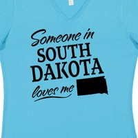 Inktastic Neko u južnoj Dakoti voli me majicu V-izrez