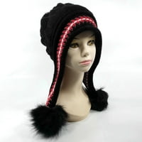 Bomber šeširi Žene Moda Držite tople zimske kape pletene vunene kapu sa kosom