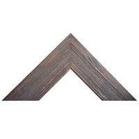 Moderna rustikalna drvena mocha zidna zrcala 59,75x20,75