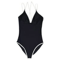 Ženski kupaći kostimi za patchwork tisak bez rukava s rukavima s rukavima Bikini Monokini kupaći kostimi