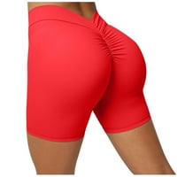 Tdoqot biciklističke gaćice za žene - trčanje Wrokout ženske kratke hlače crvene veličine 4