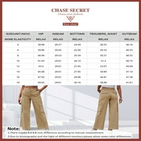 Chase Tajne teretne hlače Žene Ležerne prilike sa slobodnim strukom bahatske pantalone s džepovima plus