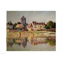 uz rijeku na Vernonskom posteru Print Claude Monet - In. - Veliki