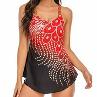 Kupaći kostimi za žene labavi fit cvjetni ispisani kupaći odijela Brzo suho kupaći kostim Push Up kupaći
