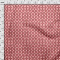Onuone svilena tabby crvena tkanina geometrijska oblika šivaći materijal za ispis tkanine pored dvorišta