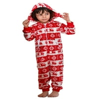 Porodica podudaranje božićne duksere One One One Fleece pidžama za djecu Dječji dječaci Djevojke Muškarci za odrasle PJS