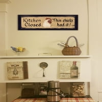 Buyweek Kuhinja zatvorena Gail Eads, spreman za objesiti uokvireni otisak, crni okvir
