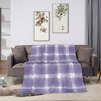 Ljubičasta akvarelna ploča Sažetak Uzorak bacajte pokrivač, lagana ugodna meko baka za bacanje za kauč, 60 x50 bacajte pokrivene deke za krevet