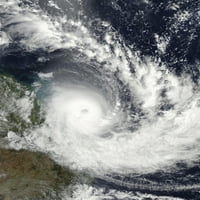 9. marta, - tropski ciklon Hamish nad Australijom. Print plakata