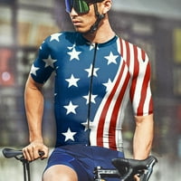 Muške majice Dan neovisnosti vrhovi ljetni sportski sportski biciklistički odjeća modni 3D kratkih rukava