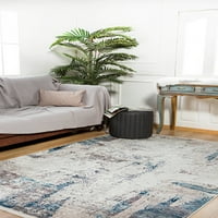 Moderna područja tepiha doma, okrugli tereti, sivi savremeni tepih, kućni dekorativni prostirci za dnevni