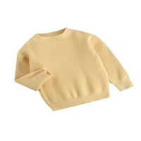 Seyurigaoka Dječji džemper dojenčad nisko ovratnik pulover pulover Striped pit bar dugi rukav