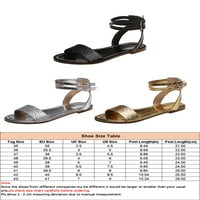 Avamo Žene Dnevno Ležerne prilike za gležnjeve Ljetne sandale Dame Datum Nepus ravne sandale Lagana